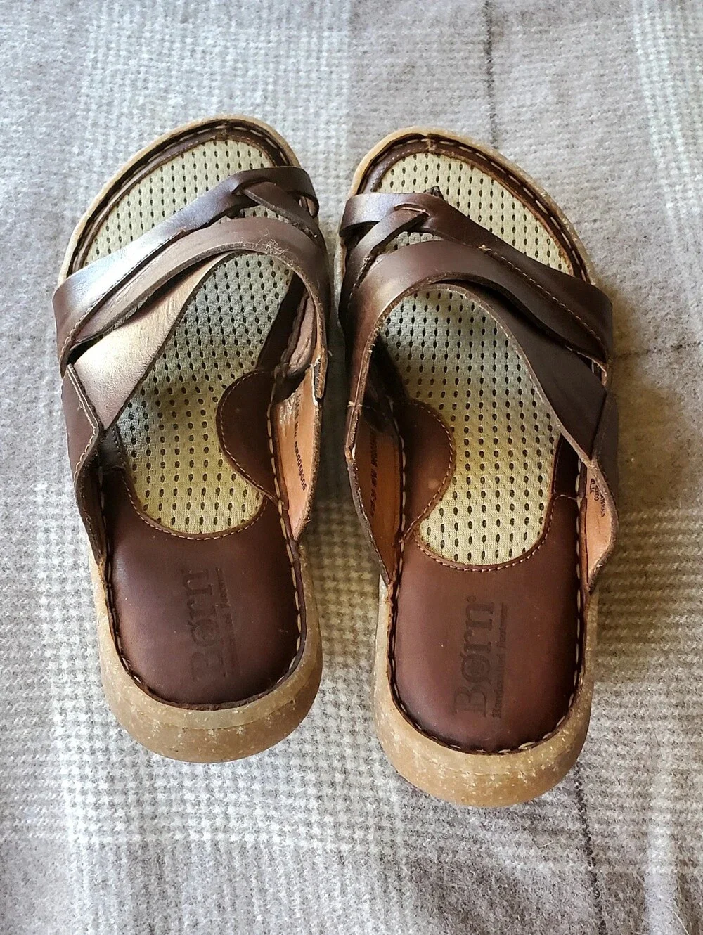 Born Brown Leather Sandals - Picture 3 of 7